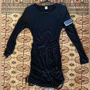 Black cotton knit dress, very soft fabric & flattering to any figure.